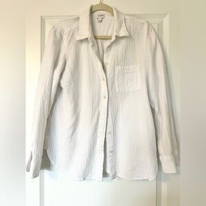 J. Crew Factory Gauze Button Up